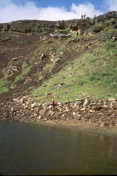 July 18, 2000 - Kerið volcanic crater, Iceland.