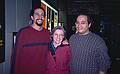 Eric, Joyce, and Carl.<br />Eric is leaving for Iceland to live there with Inga.<br />Jan. 8, 2000 - Logan Airport, Boston, Massachusetts.