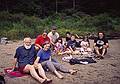 Egils, Joyce, Norma, Tom, Arianna, TJ, Michael, Marissa, and Paul<br />basking in the sun at the Upper Greeley Pond.<br />August 18, 2000 - Camping at White Lake State Park, West Ossipee, New Hampshire.