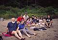 Egils, Joyce, Norma, Tom, Arianna, TJ, Michael, Marissa, and Paul<br />basking in the sun at the Upper Greeley Pond.<br />August 18, 2000 - Camping at White Lake State Park, West Ossipee, New Hampshire.