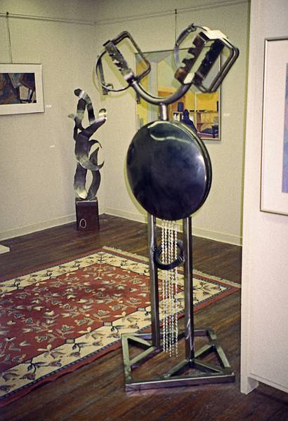 Joint exhibit of Joyce's sculpturtes and Audrey Bechler's paintings.<br />Sept. 17, 2000 - Newburyport Art Association, Newburyport, Massachusetts.