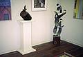 Joint exhibit of Joyce's sculpturtes and Audrey Bechler's paintings.<br />Sept. 17, 2000 - Newburyport Art Association, Newburyport, Massachusetts.