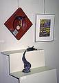 Joint exhibit of Joyce's sculpturtes and Audrey Bechler's paintings.<br />Sept. 17, 2000 - Newburyport Art Association, Newburyport, Massachusetts.
