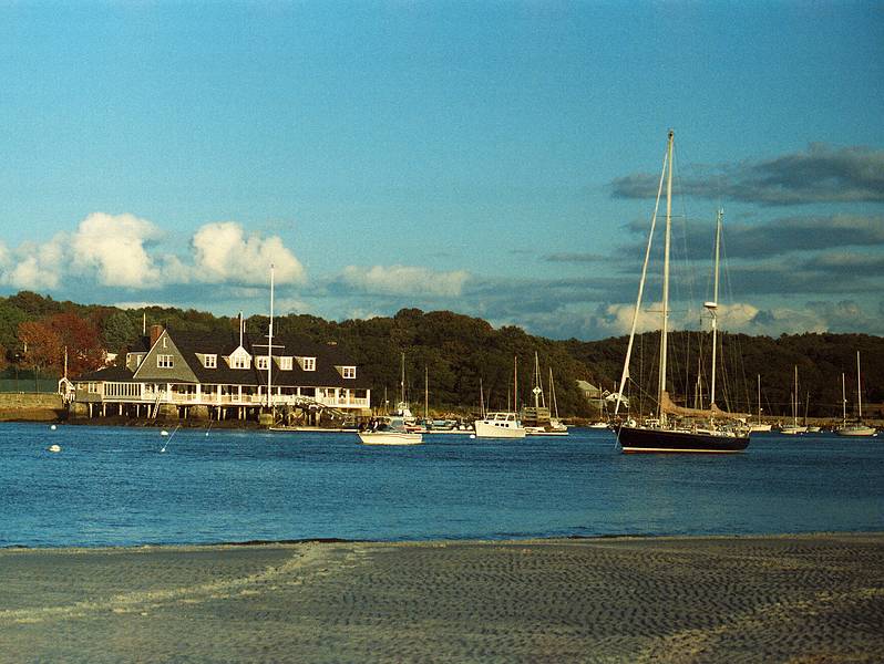 Annisquam Yacht Club.<br />Oct 8, 2000 - Wingaersheek Beach, Gloucester, Massachusetts.