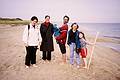 Oct. 27, 2000 - Parker River National Wildlife Refuge, Plum Island, Massachusetts.<br />Inga, her sister Julia, Eric with Guðjón, Joyce, and Dagbjört.