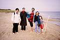 Oct. 27, 2000 - Parker River National Wildlife Refuge, Plum Island, Massachusetts.<br />Inga, her sister Julia, Eric with Gujn, Joyce, and Dagbjrt.