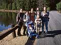 Nov 3, 2000 - Pawtuckaway State Park, New Hampshire.<br />Julia, Inga, Guðjon, Eric, Carl, Joyce, Dagbjört, Nathan Hawkes and daughter.