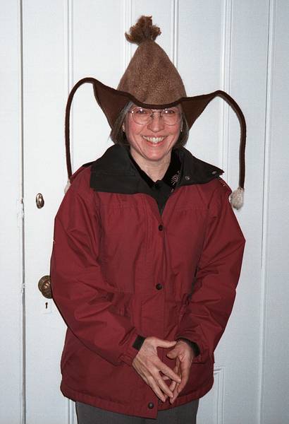 Dec 25, 2000 - Merrimac, Massachusetts.<br />The hat series.<br />Joyce.