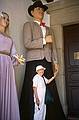 July 7, 2000 - Pueblo Espanol in Barcelona, Spain.<br />Marie with procession giants.