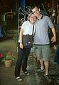 July 7, 2000 - Pueblo Espanol in Barcelona, Spain.<br />Joyce and a fellow welder.