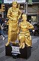 July 7, 2000 - Barcelona, Spain.<br />Human statues on the Ramblas.