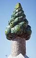 July 11, 2000 - Barcelona, Spain.<br />Rooftop chimneys of the Palau Guell.