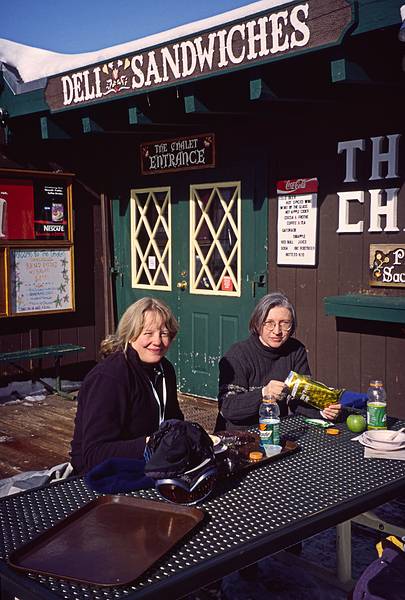 Dana and Joyce.<br />Jan. 17, 2001 - Alpine Meadows ski area, Tahoe City, California.