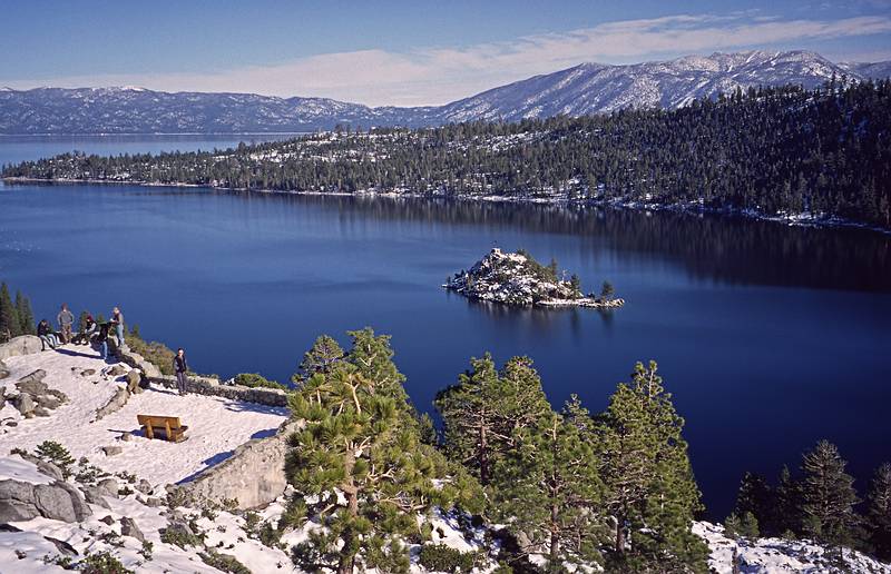 Emerald Bay.<br />Jan. 19, 2001 - Emerald Bay area of Lake Tahoe, California.