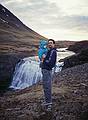 Eric with Gujn.<br />Jan. 26, 2001 - Vicinity of Reykjavik, Iceland.