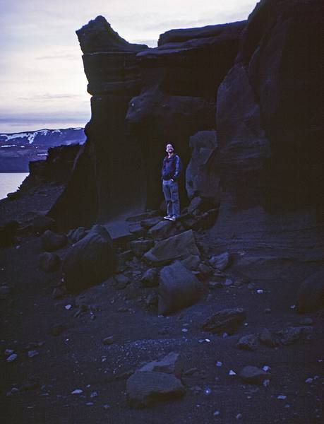 Eric.<br />Early, and dark, January morning.<br />Jan. 27, 2001 - Kleifarvatn (Lake Kleifar?) SE of Raykjavik, Iceland.