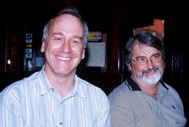 May 2, 2001 - River City Billiards in Haverhill, Massachusetts.<br />Ex MicroBWM (Bandwidth Manager project at Lucent) fellows gathering.<br />Hank and Jack.