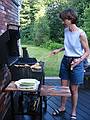 July 13, 2001 - At Oscar and Leslie's in Andover, Massachusetts, to celebrate<br />my retirement from Bell Labs/Lucent on this date after a 38 year stint.<br />Leslie.