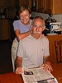 July 15, 2001 - Merrimac, Massachusetts.<br />Baiba and Ronnie visiting from Baltimore for my retirement dinner at<br />Scandia's in Newburyport that Joyce organized as a surprise for me.