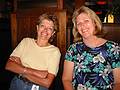 July 16, 2001 - TGI Friday at The Loop in Methuen, Massachusetts.<br />Retirement luncheon for Ev and myself.<br />Wendy and Gail.