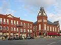 July 17, 2001 - Merrimac, Massachusetts.<br />Towne Market and Town Hall.