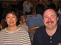 July 27, 2001 - Beijing Restaurant in North Andover, Massachusetts.<br />Retirement luncheon for Egils by his Bell Labs colleagues.<br />Ellen and Pete.