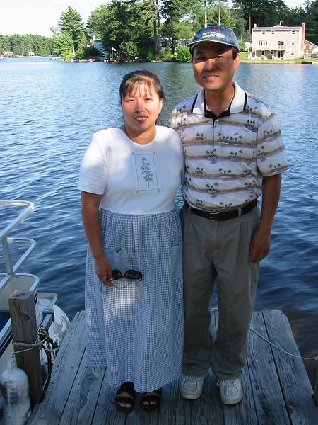 July 27, 2001 -  On Lake Arlington in Salem, New Hampshire.<br />Wayne'a group outing at his summer cottage.<br />Jeff and his wife.