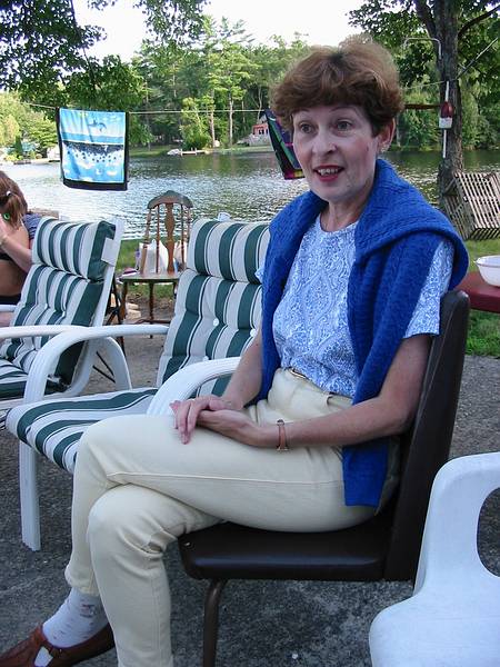 July 27, 2001 -  On Lake Arlington in Salem, New Hampshire.<br />Wayne'a group outing at his summer cottage.<br />George's wife Ania.