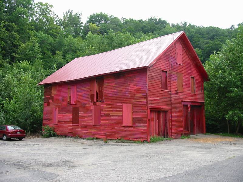 Aug 3, 2001 - North Adams, Massachusetts.<br />Barn across the street from the Contemporary Arts Center.