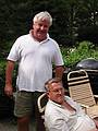 Aug 11, 2001 - At Uldis and Edite's in Manchester by the Sea, Massachusetts.<br />John and Uldis.