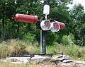 Aug 19, 2001 - Andres Institute of Art in Brookline, New Hampshire.<br />Steel sculpture.