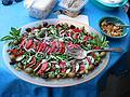 Aug 26, 2001 - At Marie's, Lawrence, Massachusetts.<br />Salad plate prepared by Joyce.