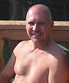 Sept 8, 2001 - At Tom and Kim's in South Hampton, New Hampshire.<br />Tom.