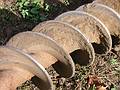 Oct 27, 2001 - A farm on Ipswich Road in Topsfield, Massachusetts.<br />A post hole digging auger.