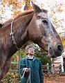 Oct 27, 2001 - A farm on Ipswich Road in Topsfield, Massachusetts.<br />The owner of the farm and her horse.