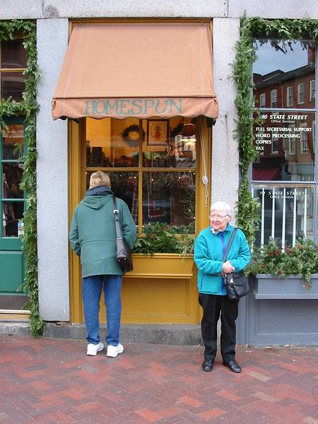 Nov 25, 2001 - Newburyport, Massachusetts.<br />Marie on State Street.