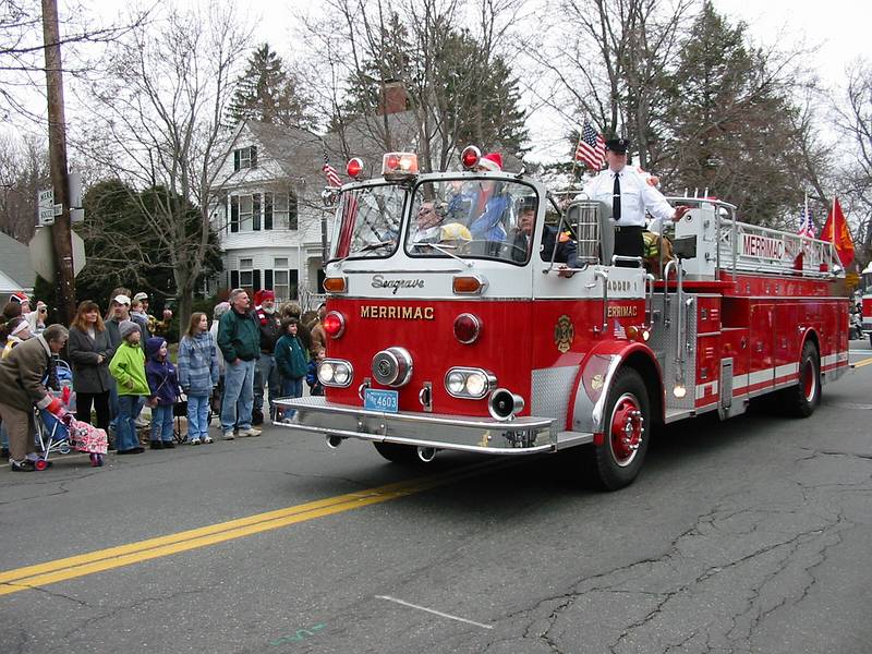 Dec 2, 2001 - Annual Santa Parade, Merrimac, Massachusetts.