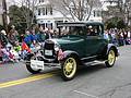 Dec 2, 2001 - Annual Santa Parade, Merrimac, Massachusetts.<br />An old Ford.
