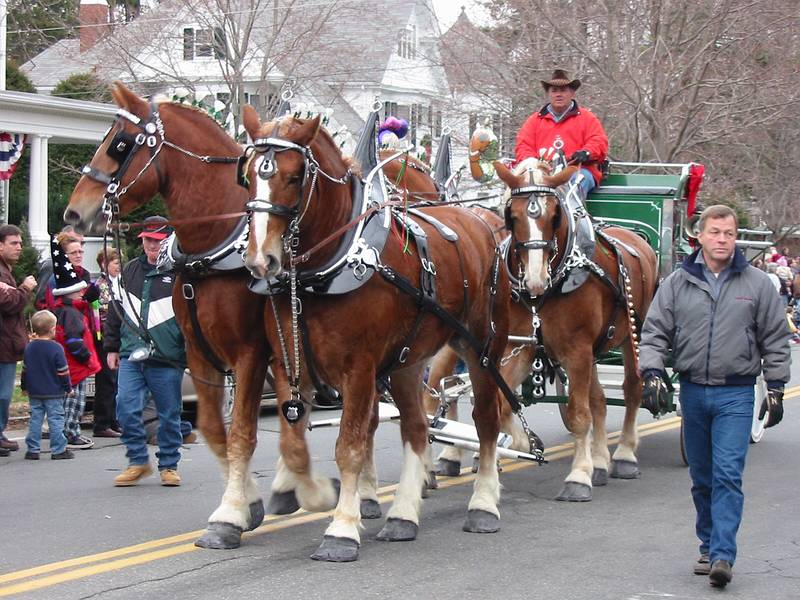 Dec 2, 2001 - Annual Santa Parade, Merrimac, Massachusetts.