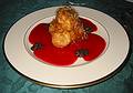 Dec 15, 2001 - At Dominic and Marian's, North Andover, Massachusetts.<br />And Dominic's dessert.