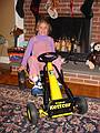 Dec 25, 2001 - At Tom and Kim's in South Hampton, New Hampshire.<br />Marissa with her new toy.