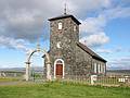 Aug 28, 2001 - Church at ingeyrar, Iceland.<br />Stone church constructed by the local farmer between 1864 and 1877.