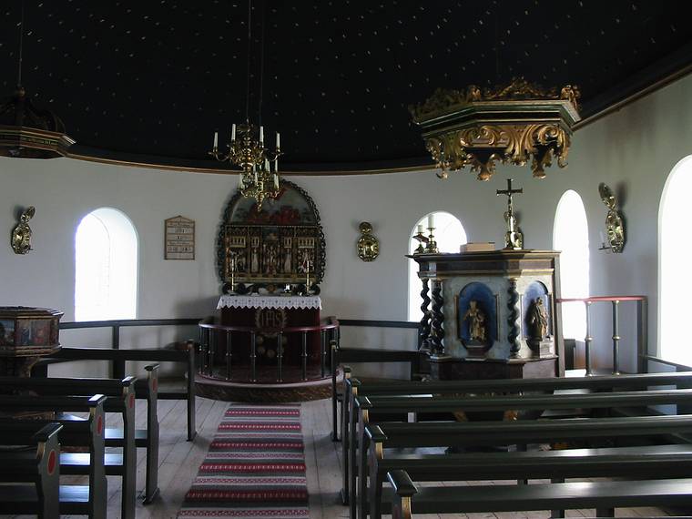 Aug 28, 2001 - Church at ingeyrar, Iceland.