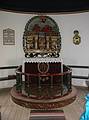 Aug 28, 2001 - Church at ingeyrar, Iceland.<br />The altar.