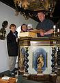 Aug 28, 2001 - Church at ingeyrar, Iceland.<br />Baiba, Joyce, Gujn, and Ptur at the pulpit.