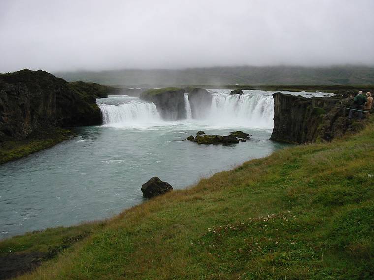 Aug 29, 2001 - Goafoss, Iceland.<br />Goafoss, the waterfall of the gods.