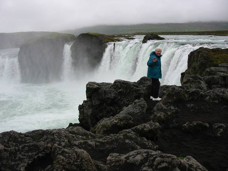 Aug 29, 2001 - Goafoss (the waterfall of the gods), Iceland.<br />Marie.