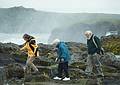 Aug 29, 2001 - Goafoss (the waterfall of the gods), Iceland.<br />Joyce, Marie, and Egils (photo by Baiba).