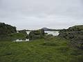 Aug 29, 2001 - SE shore of Mvatn (Hfi), Iceland.<br />The lake as seen from the parking lot.<br />(Mvatn means gnat lake).