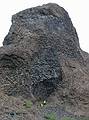 Aug 29, 2001 - Hljaklettar (echoing rocks) in Vesturdalur (west valley) in Jkulsrgljfur National Park.<br />Rock of horizontal columns of basalt.